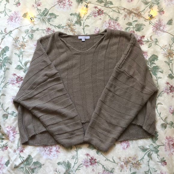 Cropped Oversized Lounge Sweater - Picture 1 of 2
